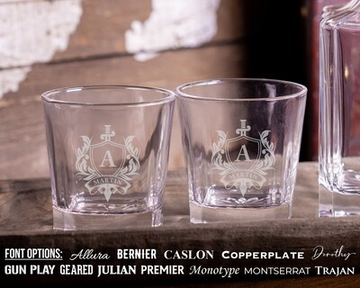 Groomsmen Glass, Custom Best Man Gift, Whiskey Glasses, Bourbon Glasses, Scotch Glass, Engraved Rocks Glass, Personalized Whiskey Glass - image2